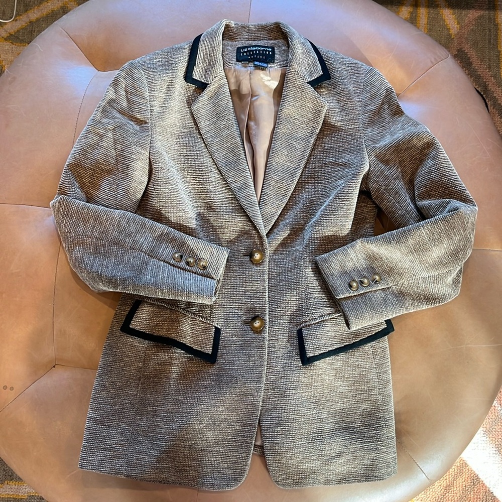 Liz Claiborne Brown And Black Blazer